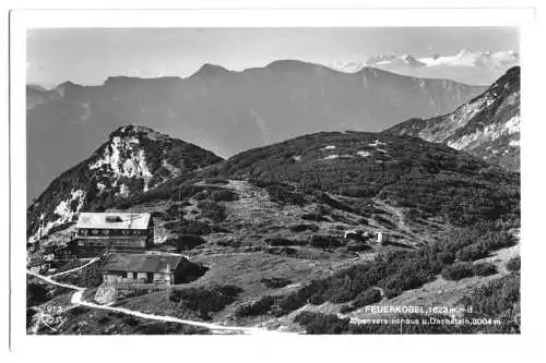 AK, Alpenvereinshaus am Feuerkogl, 1951