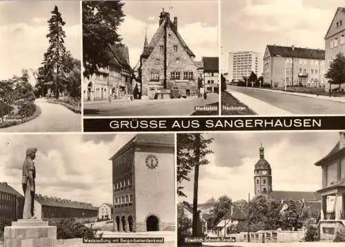 AK, Sangerhausen, fünf Abb., 1976