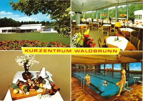 AK, Waldbrunn Odenwald, Kurzentrum, vier Abb., 1989