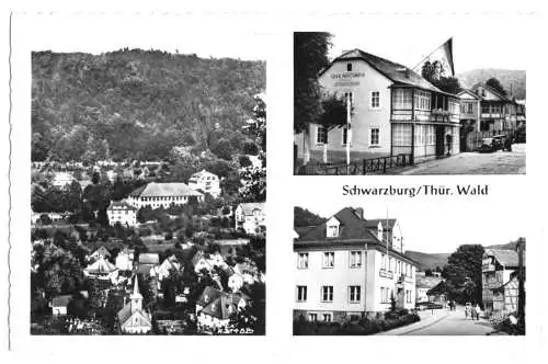 AK, Schwarzburg Thür. Wald, drei Abb., 1959