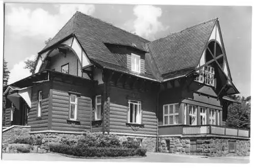 AK, Oberhof Thür., VDK-Heim, Blockhaus, 1966