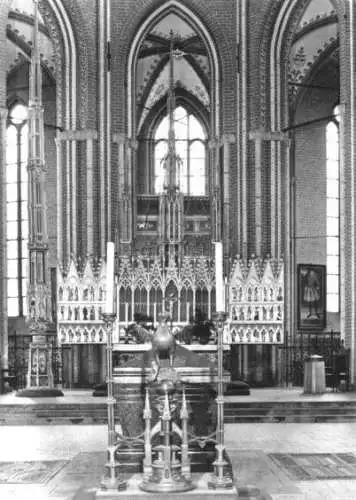 AK, Bad Doberan, Münster, Innenansicht mit Altar, 1970