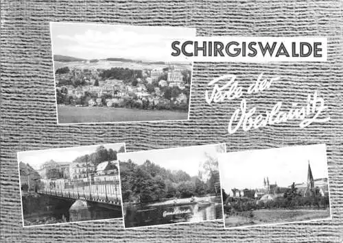 AK, Schirgiswalde - Perle der Oberlausitz, vier Abb., gestaltet, 1965