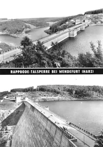 AK, Wendefurt Harz, Rappbode-Talsperre, zwei Abb., 1978