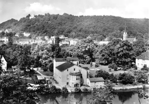 AK, Bad Kösen, Teilansicht mit Saale, 1976