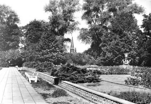 AK, Bitterfeld, Partie im Stadtpark, 1980