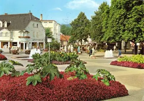 AK, Bad Orb im Spessart, Salinenplatz mit Blick zum Quellring, um 1976