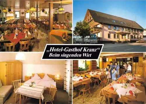 AK, Blumberg - Riedböhringen, "Hotel-Gasthof Kranz", vier Abb., um 1990