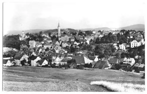 AK, Eibenstock Erzgeb., Teilansicht, 1956