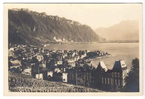 AK, Montreux, Gesamtansicht, Echtfoto, 1926