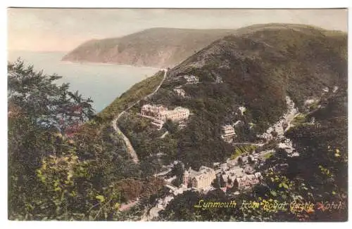 AK, Lymmouth, Devon, Blick vom Royal Castle, um 1920