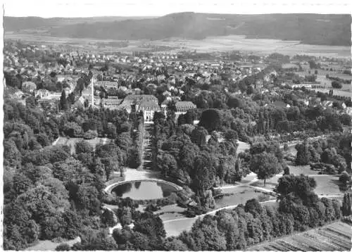 AK, Bad Pyrmont, Luftbildansicht, um 1960