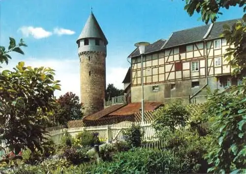 AK, Bad Wildungen, Der rote Hahn, Befestigungsturm an der Stadtmauer, um 1978