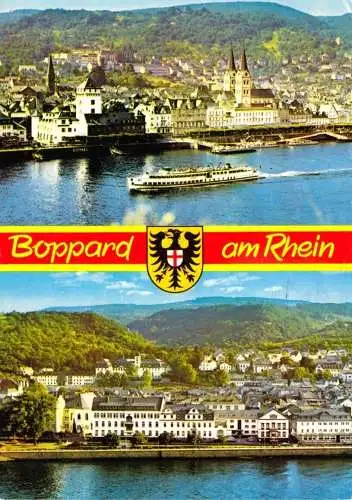 AK, Boppard am Rhein, zwei Abb., 1989