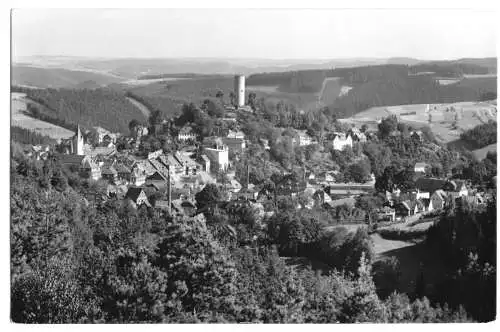 AK, Lobenstein, Blick vom Geheeg, 1956