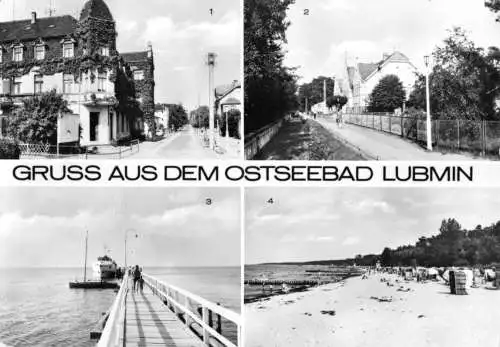 AK, Ostseebad Lubmin, vier Abb., 1972