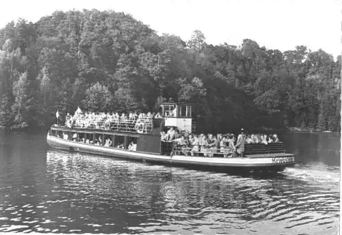 AK, Talsperre Kriebstein, Dampfer "Kriebstein", 1959