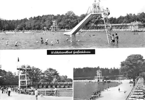 AK, Großschönau, drei Abb., Waldstrandbad, 1971