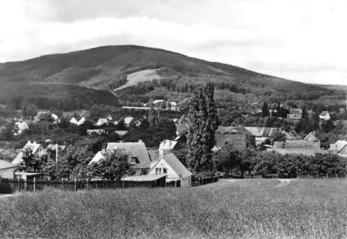 AK, Darlingerode Kr. Wernigerode, Blick zum Halberstädter Berg, 1985