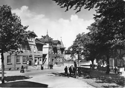 AK, Oberhof Thür., Blick von der Zellaer Str., 1963