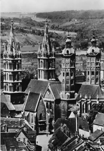 AK, Naumburg Saale, Blick zum Dom, 1986