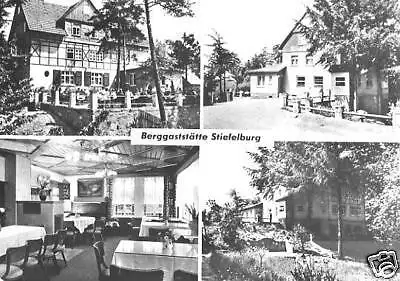 AK, Stiefelburg Kr. Weimar, 4 Abb., Berggaststätte 1981