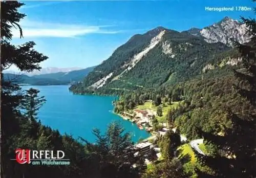 AK, Urfeld am Walchensee, Gesamtansicht, um 1988