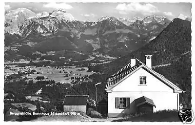 AK, Berchtesgaden, Berggaststätte Brunnhaus, 1960