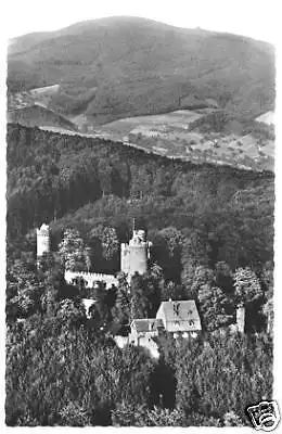 AK, Bensheim Bergstr., Auerbacher Schloß, Luftbild 1960