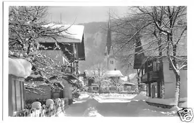 AK, Bayrischzell, winterliche Straßenpartie, 1957