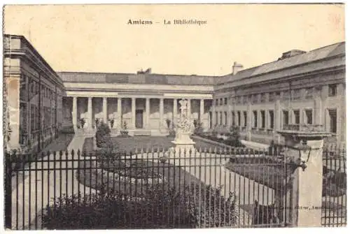 AK, Amiens, Somme, La Bibliotèque, 1942