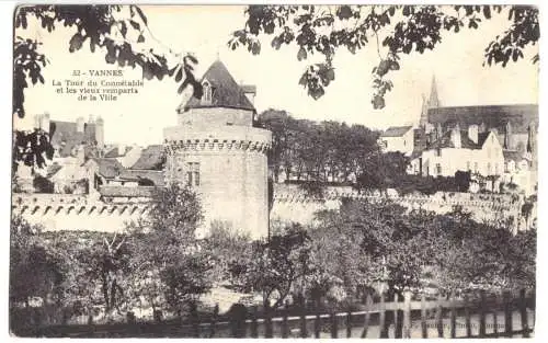 AK, Vannes, Morbihan, La Tour du Connétable ..., um 1920