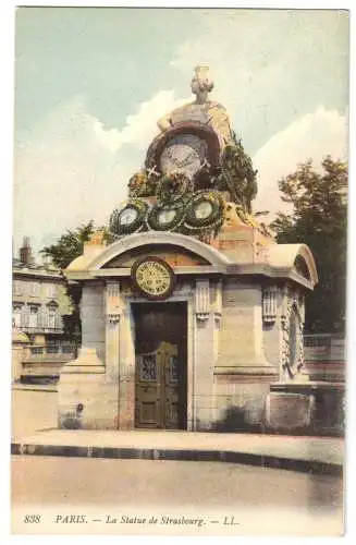 AK, Paris, La Statue de Strasbourg, um 1910