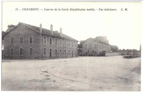 AK, Chaumont, Haute-Marne, Caserne de la Garde Républicaine mobile, 1944