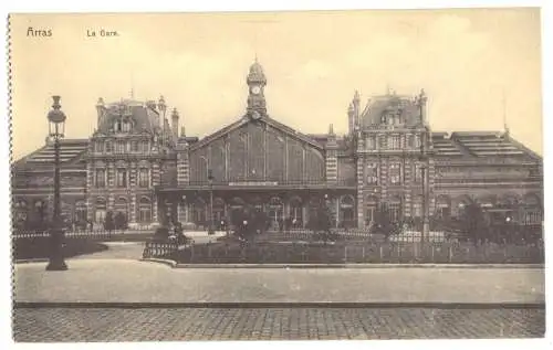 AK, Arras, Nord-Pas-de-Calais, Le Gare, Bahnhof, ca. 1905