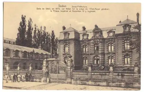 AK, Sedan, Ardennes, Sous-Préfecture, um 1914