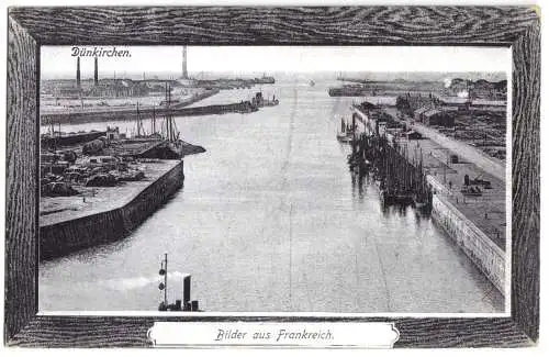 AK, Dunkerque, Dünkirchen, Partie im Hafen, 1916