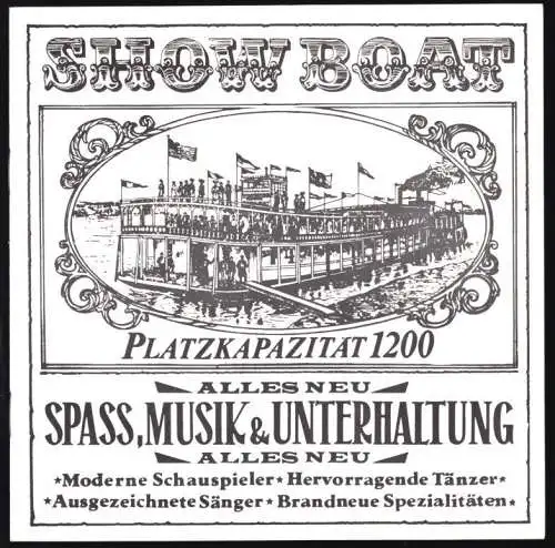 Theaterprogramm, Theater Cottbus, Show Boat, 1976