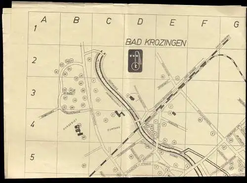 Konglomerat von Prospekten Bad Krozingen, um 1965