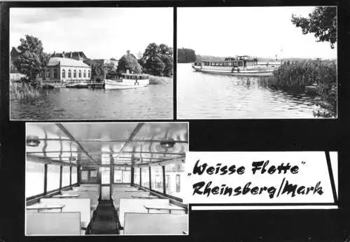 AK, Rheinsberg Mark, Weiße Flotte, drei Abb., 1969