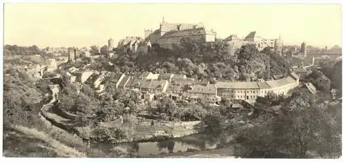 AK lang, Bautzen, Stadtpanorama vom Proitschenberg, 1961