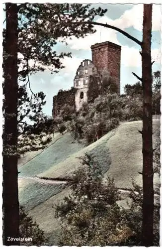 AK, Bad Teinach - Zavelstein, Burgruine Zavelstein, 1964