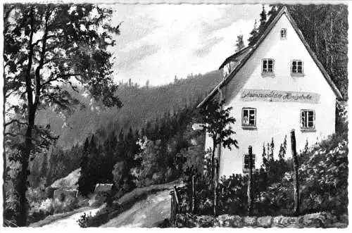 AK, Calw?, Schwarzwälder Honigstube, 1963