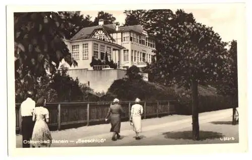 AK, Seebad Bansin Usedom, Seeschloß, 1954