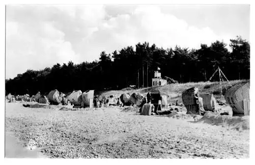 AK, Ostseebad Ückeritz Usedom, Am Strand, 1961