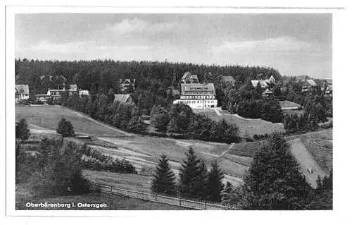 AK, Oberbärenburg Erzgeb., Teilansicht 3, 1958