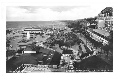 AK, Seebad Heringsdorf Usedom, Kuranlagen, um 1940