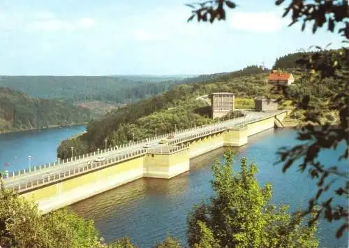 AK, Harz, Rappbodetalsperre, Staumauer, 1985