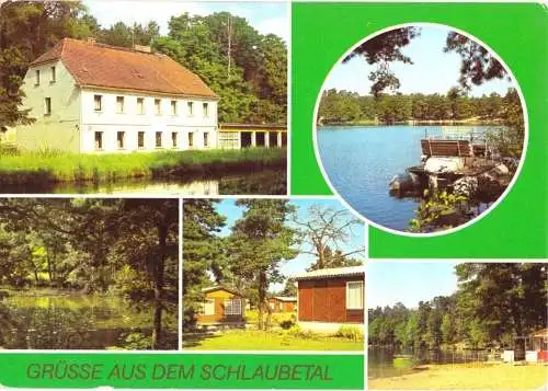 AK, Schlaubetal Kr. Eisenhüttenstadt, fünf Abb., gestaltet, 1982