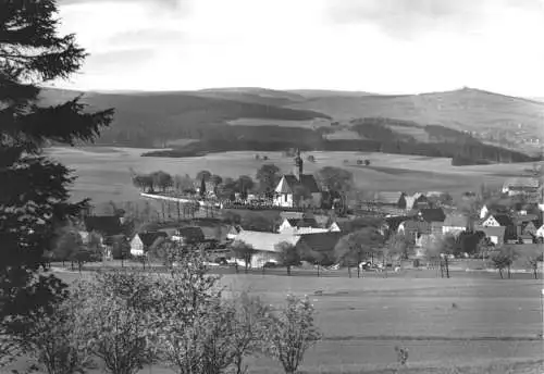 AK, Cämmerswalde Kr. Brand-Erbisdorf, Teilansicht mit Kirche, 1983